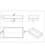 Inbouw badkamer nis Demis 60x30x10cm Mat Zwart
