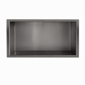 Inbouw badkamer nis Demis 60x30x7cm Gunmetal Inbouw badkamer nis Demis 60x30x7cm Gunmetal