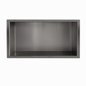 Inbouw badkamer nis Demis 60x30x10cm Gunmetal