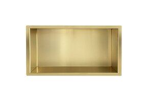 Inbouw badkamer nis Demis 60x30x10cm Geborsteld Messing