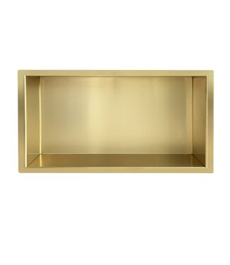 Wiesbaden Inbouw badkamer nis Demis 60x30x7cm Geborsteld Messing