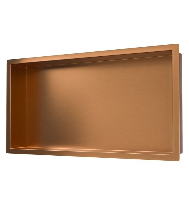 Wiesbaden Inbouw badkamer nis Demis 60x30x7cm Geborsteld koper brons
