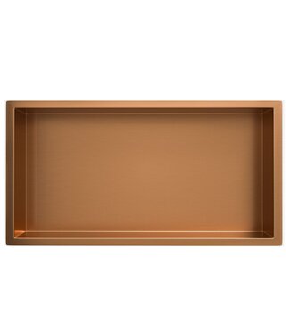Wiesbaden Inbouw badkamer nis Demis 60x30x10cm Geborsteld koper brons