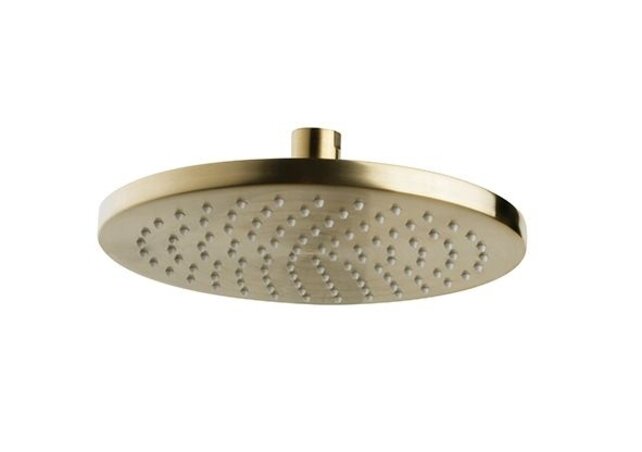 Wiesbaden Caral Regendouche douchekop 20cm Geborsteld messing - 29.5815