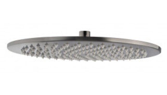 Wiesbaden Caral Regendouche douchekop 30cm Geborsteld Staal - 29.3848