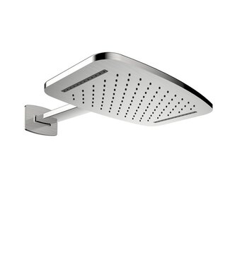 Wiesbaden Wiesbaden Waterval Regendouche douchekop met douchearm 40x25 cm geborsteld staal - 29.2855