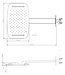 Wiesbaden Waterval Regendouche douchekop met douchearm 40x25 cm Chroom - 29.2854