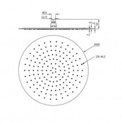 Wiesbaden Regendouche douchekop UFO 40cm Chroom - 29.3819