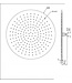 Wiesbaden Regendouche douchekop UFO 50cm Chroom - 29.3829