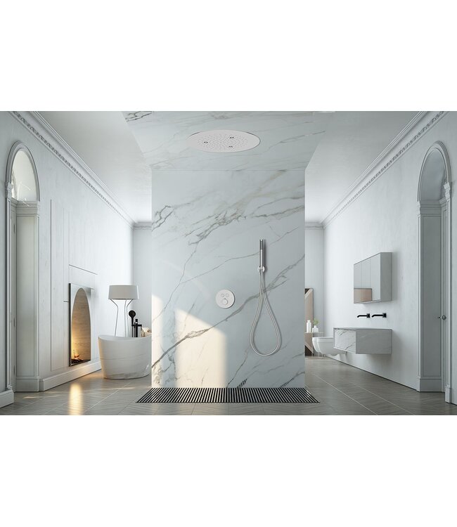 Wiesbaden Regendouche douchekop UFO Inbouw Plafond 50cm Chroom - 29.2850