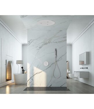 Wiesbaden Wiesbaden Regendouche douchekop UFO Inbouw Plafond 50cm Chroom - 29.2850