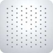 Wiesbaden Regendouche douchekop Rombo UFO Vierkant 20cm Chroom - 29.3825