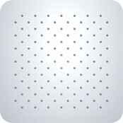 Wiesbaden Regendouche douchekop Rombo UFO Vierkant 30cm Chroom - 29.3826