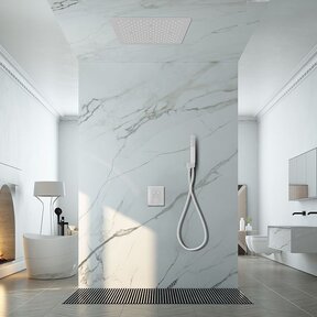 Wiesbaden Rombo UFO inbouw hoofddouche plafond 50 x 50 cm chroom - 29.2851