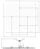 Wiesbaden Rombo UFO inbouw hoofddouche plafond 50 x 50 cm chroom - 29.2851