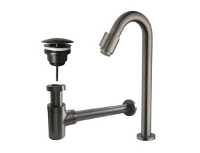 Wiesbaden Fonteinkraan set Victoria Lux XL Gunmetal