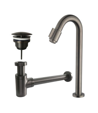 Wiesbaden Wiesbaden Fonteinkraan set Victoria Lux XL Gunmetal