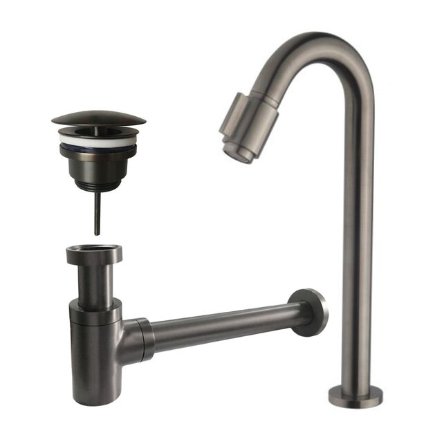 Wiesbaden Fonteinkraan set Victoria Lux XL Gunmetal