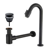 Wiesbaden Fonteinkraan set Victoria Lux XL Mat Zwart