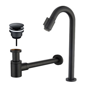 Wiesbaden Fonteinkraan set Victoria Lux XL Mat Zwart