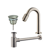 Wiesbaden Fonteinkraan set Victoria lux Geborsteld Staal