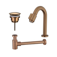 Wiesbaden Fonteinkraan set Victoria lux Geborsteld Brons Koper