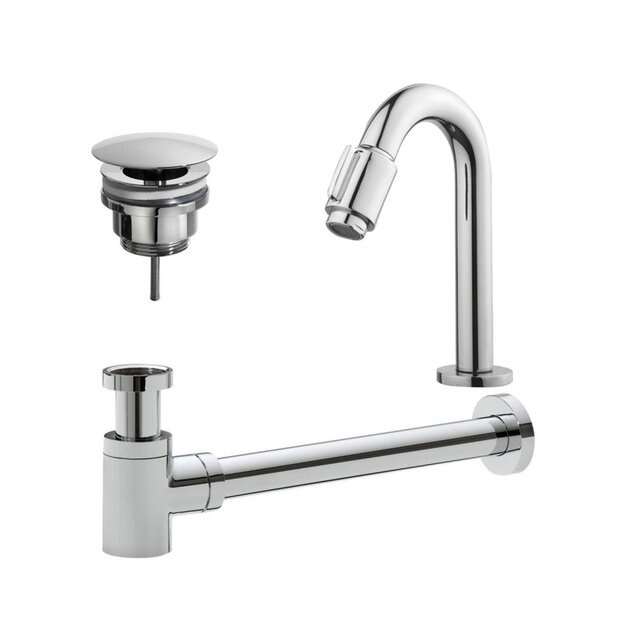 Wiesbaden Fonteinkraan set Victoria lux Chroom