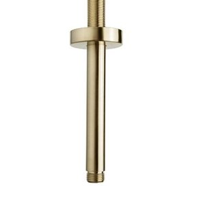 Wiesbaden Caral Douchearm Plafondbevestiging Geborsteld Messing rond 15cm - 29.5860