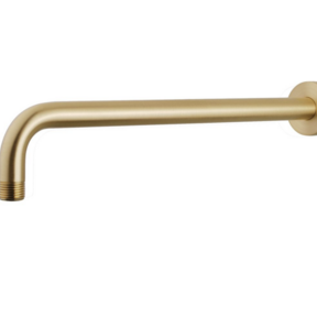 Wiesbaden Caral Douchearm muurbevestiging Geborsteld Messing rond 35cm - 29.5880