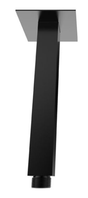 Wiesbaden Rombo Douchearm Plafondbevestiging Mat Zwart Vierkant 20cm - 29.2812 Wiesbaden Rombo Douchearm Plafondbevestiging Mat Zwart Vierkant 20cm - 29.2812