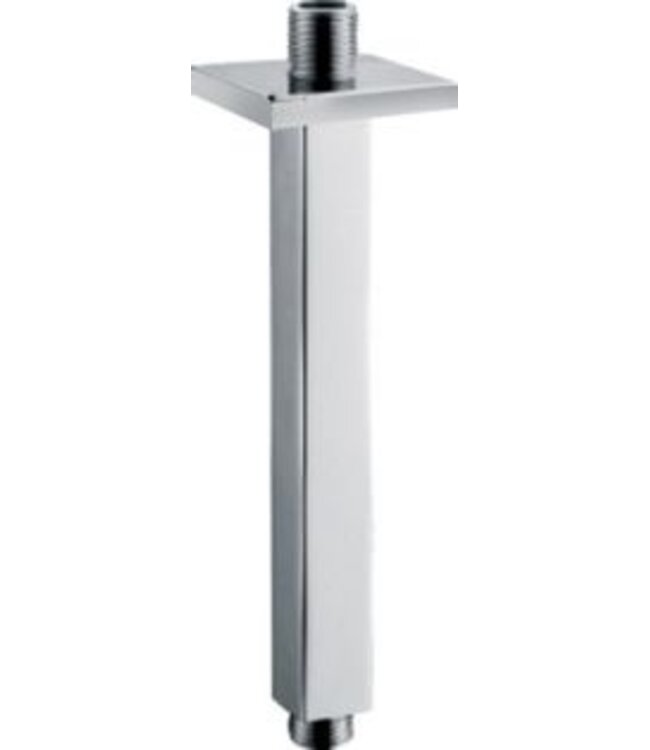 Wiesbaden Rombo Douchearm Plafondbevestiging Chroom Vierkant 15cm - 29.3870