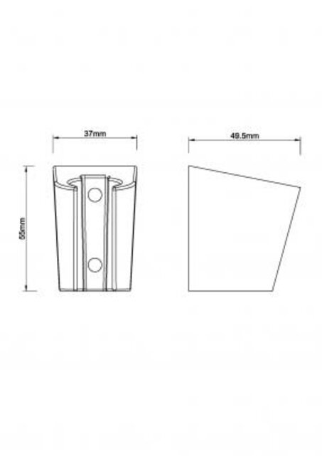 Wiesbaden Douchekophouder Caral ABS Geborsteld Staal - 29.3919