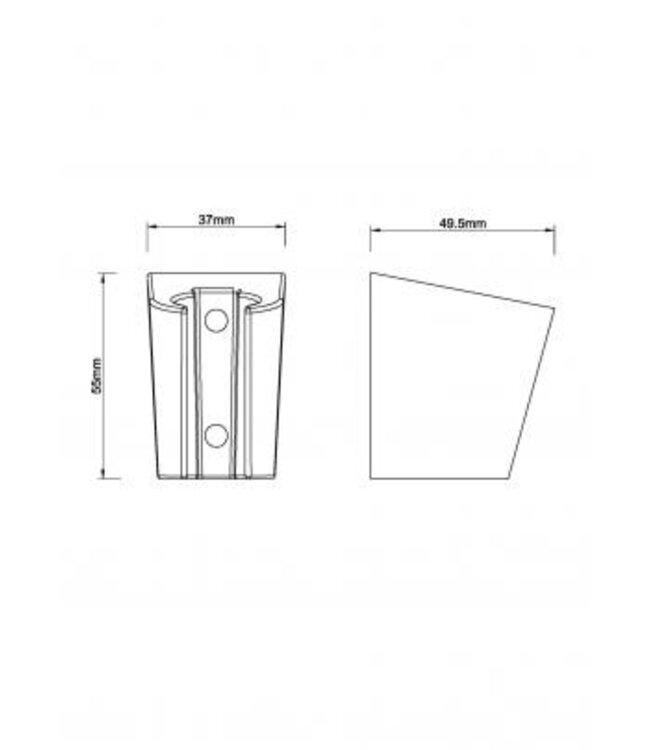 Wiesbaden Wiesbaden Douchekophouder Caral ABS Chroom - 29.3918