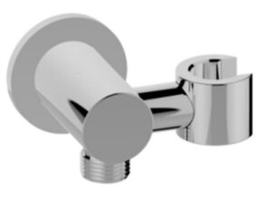 Wiesbaden Douchekophouder Caral Chroom met doucheaansluiting Kantelbaar - 29.3944