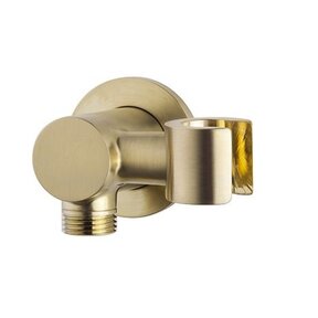 Wiesbaden Douchekophouder Caral Geborsteld Messing met doucheaansluiting Kantelbaar - 29.5944