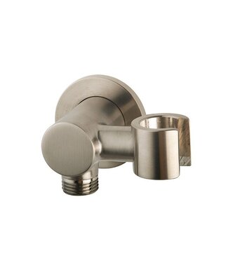 Wiesbaden Wiesbaden Douchekophouder Caral Geborsteld Staal met doucheaansluiting Kantelbaar - 29.4944