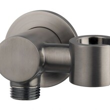 Wiesbaden Douchekophouder Caral Geborsteld Staal met doucheaansluiting Kantelbaar - 29.7944