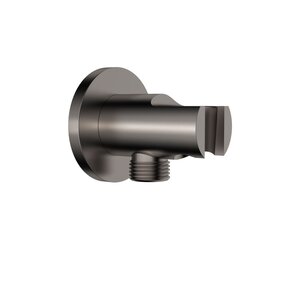 Wiesbaden Douchekophouder Caral Mat Zwart met doucheaansluiting - 29.2802