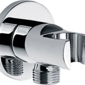 Wiesbaden Douchekophouder Caral Chroom met doucheaansluiting - 29.3800