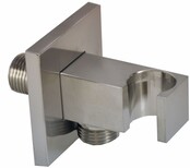 Wiesbaden Douchekophouder Rombo Geborsteld Staal  met doucheaansluiting - 29.4803