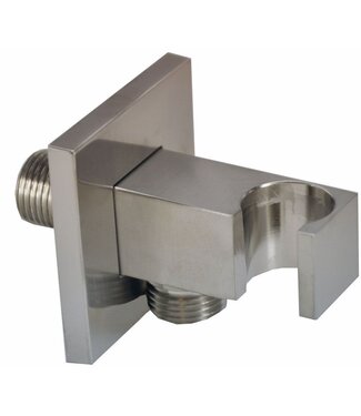 Wiesbaden Wiesbaden Douchekophouder Rombo Geborsteld Staal  met doucheaansluiting - 29.4803