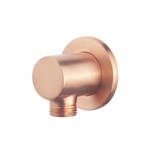 Wiesbaden Caral Wandaansluitbocht Rond 1/2" geborsteld koper - 29.5941