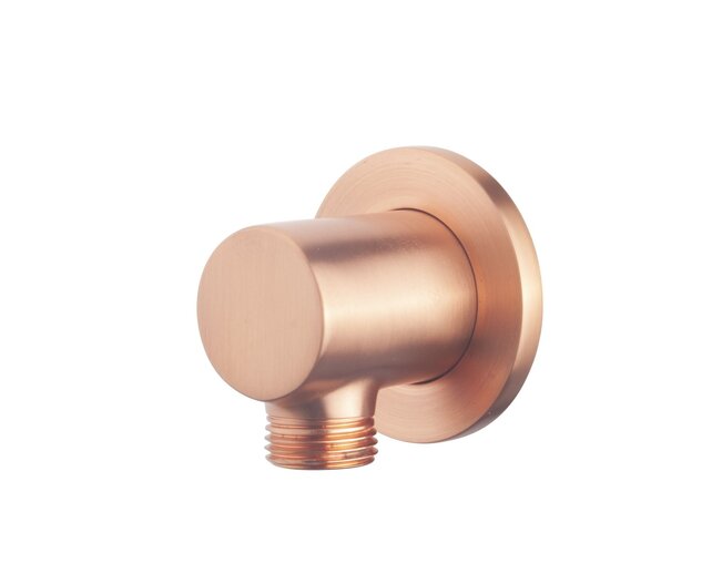 Wiesbaden Caral Wandaansluitbocht Rond 1/2" geborsteld koper - 29.5941