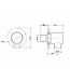 Wiesbaden Caral Wandaansluitbocht Rond 1/2" Gunmetal - 29.5801