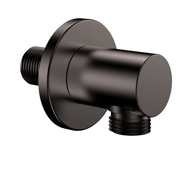 Wiesbaden Caral Wandaansluitbocht Rond 1/2" Gunmetal - 29.5801