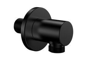 Wiesbaden Caral Wandaansluitbocht Rond 1/2" Mat Zwart - 29.2801
