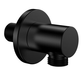 Wiesbaden Caral Wandaansluitbocht Rond 1/2" Mat Zwart - 29.2801