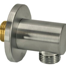 Wiesbaden Caral Wandaansluitbocht Rond 1/2" Geborsteld Staal - 29.4801