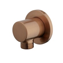 Wiesbaden Caral Wandaansluitbocht Rond 1/2" Geborsteld Brons koper - 29.5939