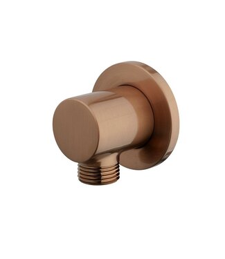 Wiesbaden Wiesbaden Caral Wandaansluitbocht Rond 1/2" Geborsteld Brons koper - 29.5939